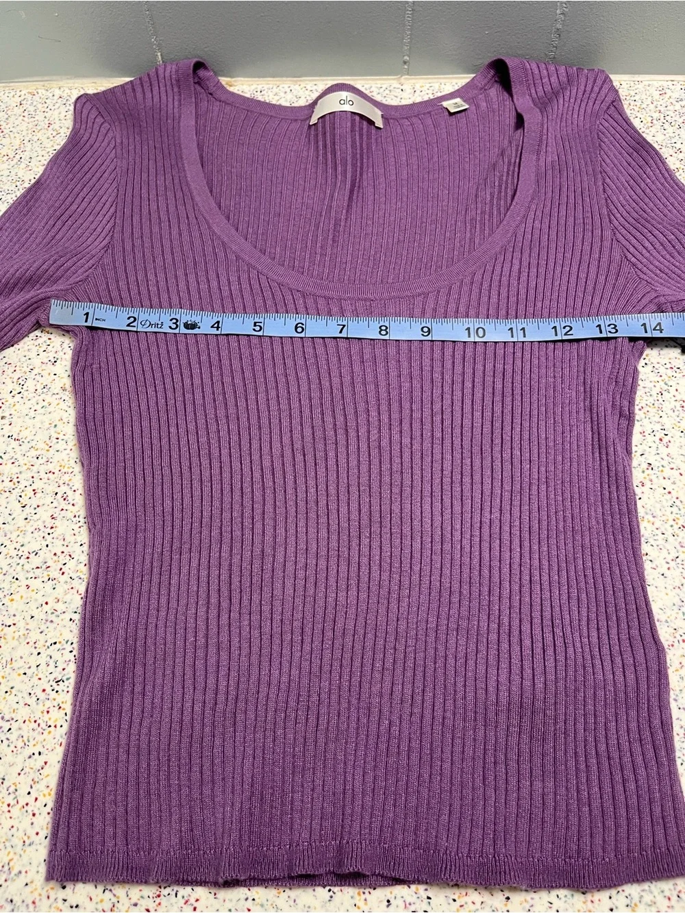 ALO Yoga NWT Sweater Knit Unwind Long Sleeve Top Plum Kiss Purple Women’s Size M